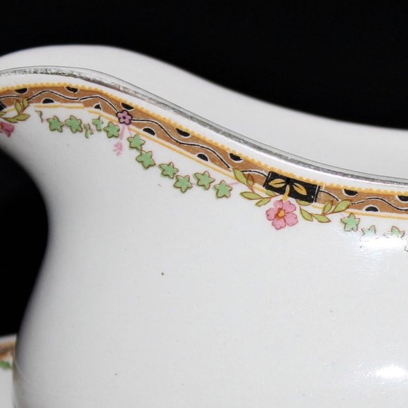 Antique Alfred Meakin Gravy Boat with Underplate - Picture 2 of 11